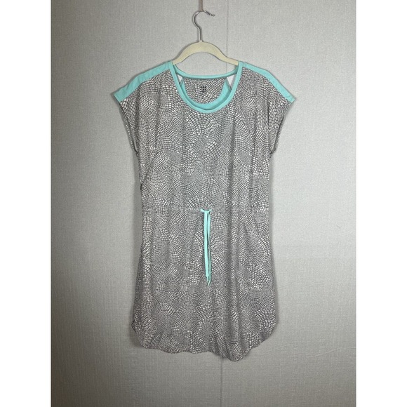 Title Nine Womens Nimblene Dress Size Medium Pebble Gray Blue Adjustable Waist - Picture 4 of 14